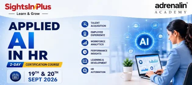 Applied AI in HR - 2-Day Certification Course by SightsInPlus & Adrenalin Academy